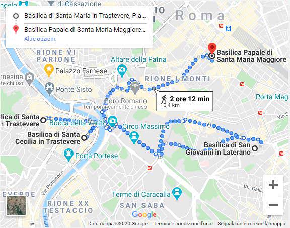 Basiliche paleocristiane e Santa Maria Maggiore a Roma.